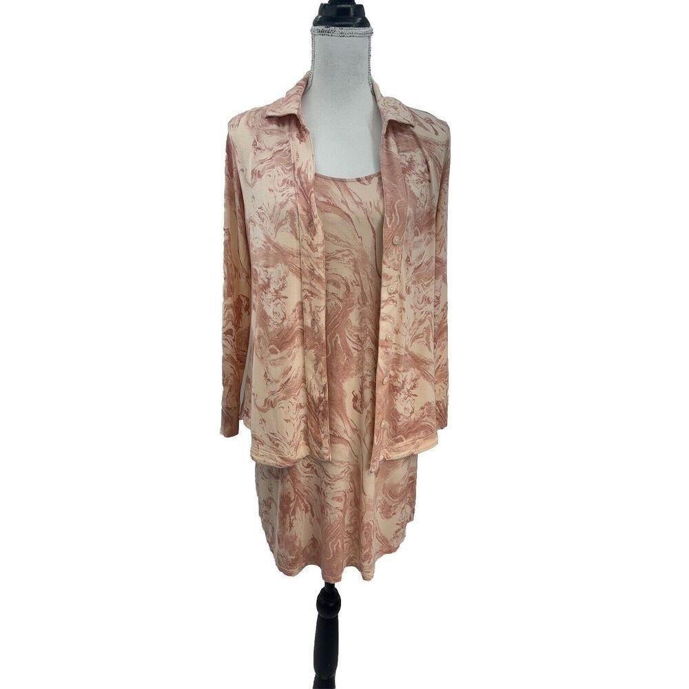 sonoma  Tank dress With Long Sleeve Button Down Blouse